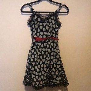 Belted heart ❤️ dress